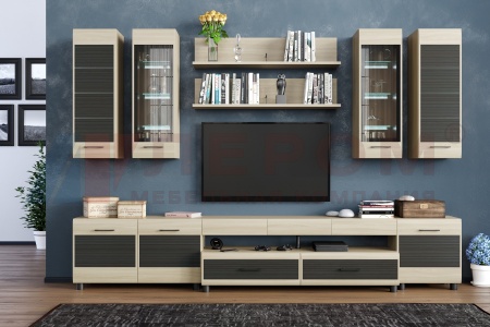 Гостиная-Стенка Камелия №9 (В-2172 х Ш-3240 х Г-452 мм)