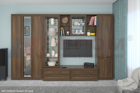 Гостиная-Стенка Карина-15 (В-2224 х Ш-3420 х Г-448 мм)