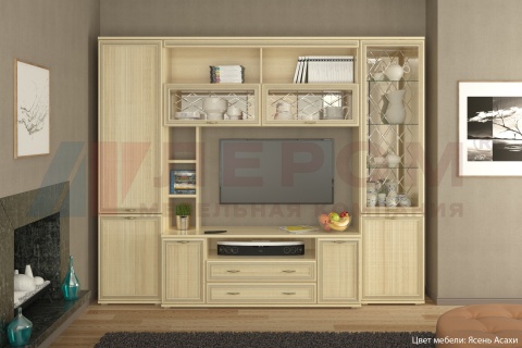 Гостиная-Стенка Карина-09 (В-2224 х Ш-2700 х Г-448)
