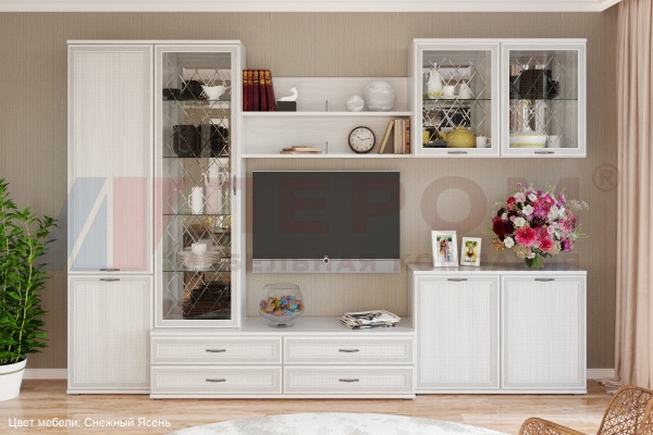 Гостиная-Стенка Карина-08 (В-2224 х Ш-3240 х Г-448 мм)